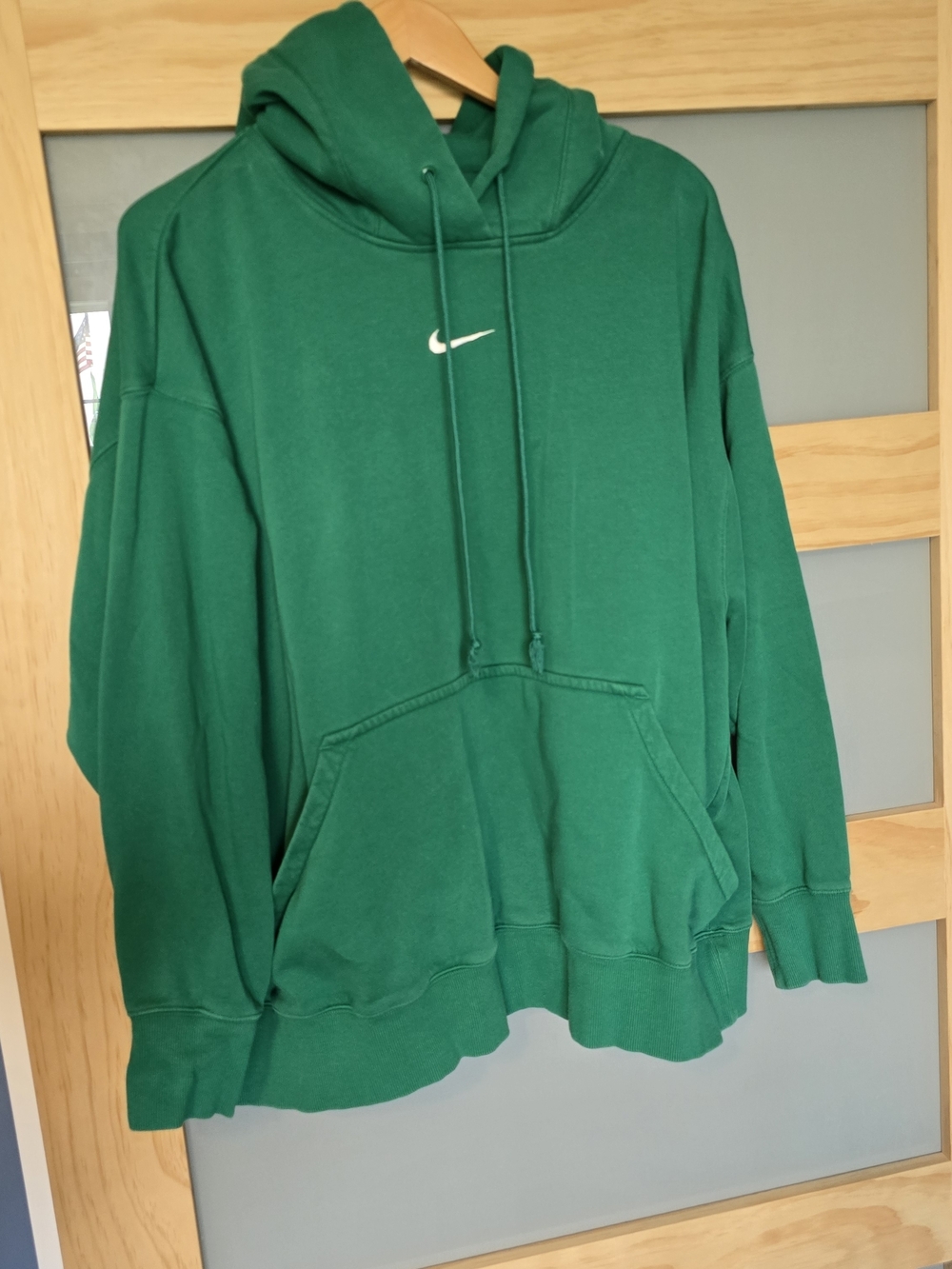 Nike Green Pullover Hoodie with White Swoosh